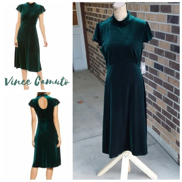 Vince Camuto | Dresses | Nwt Vince Camuto Emerald Green Velvet Holiday Dressflash Sale | Poshmark Vince Camuto | Dresses | Nwt Vince Camuto Emerald Green Velvet Holiday Dressflash Sale | Poshmark